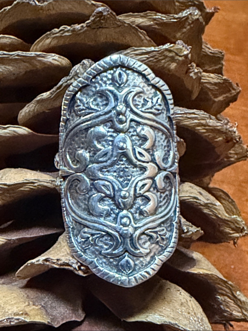 RAREโญ๏ธSILPADA Vintage-Inspired Silver Ornate Statement Ring - 8